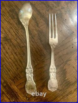 REED & BARTON FRANCIS 1 1 Iced Teaspoon 1 Fruit Strawberry Fork