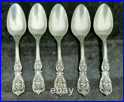 REED & BARTON FRANCIS 1ST STERLING SILVER 5 spoons 5 7/8 NO MONO 170g