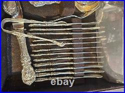 REED & BARTON FRANCIS 1ST STERLING SILVER FOR 12, NO MONOS 136 Pces