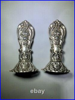 REED & BARTON FRANCIS 1ST STERLING SILVER SALT AND PEPPER SHAKERS 3 1/2 4.0 oz