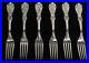 REED & BARTON FRANCIS 1st STERLING SILVER (6) OLD MARKS 7 1/8 LUNCH FORKS