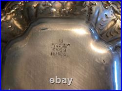 REED & BARTON FRANCIS 1st STERLING SILVER DISH / BOWL # X569 Hall marked 1950