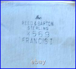 REED & BARTON FRANCIS I STERLING 11 1/2 UNDER PLATE PLATTER X569 withMONOGRAM P