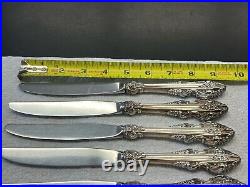 REED BARTON FRANCIS I STERLING FLATWARE DINNER KNIFES-9 3/8 8pcs