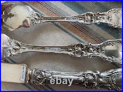 REED & BARTON FRANCIS I STERLING SILVER 88pc FOR 12 FLATWARE SET + EXTRAS -CHEST