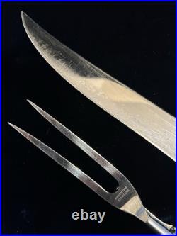 REED & BARTON FRANCIS I STERLING SILVER. 925 ROAST CARVING 2 PIECE SET Large Sz