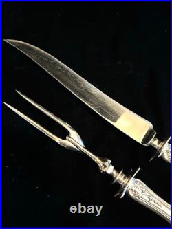 REED & BARTON FRANCIS I STERLING SILVER. 925 ROAST CARVING 2 PIECE SET Large Sz