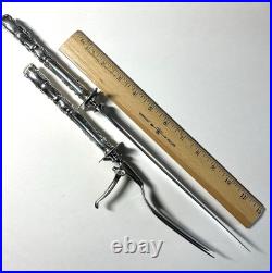REED & BARTON FRANCIS I STERLING SILVER. 925 ROAST CARVING 2 PIECE SET Large Sz