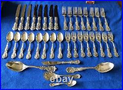 REED & BARTON-FRANCIS I-STERLING SILVER FLATWARE 8 Place Setting +CHEST-37Pieces