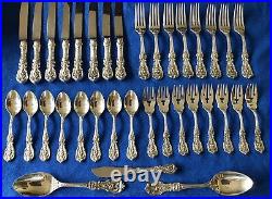 REED & BARTON-FRANCIS I-STERLING SILVER FLATWARE 8 Place Setting +CHEST-37Pieces
