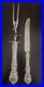 REED & BARTON FRANCIS I STERLING SILVER ROAST CARVING Fork with Knife no mono
