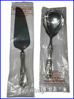 REED & BARTON FRANCIS I Sterling Handle SERVING SPOON & PIE SERVER New Sealed