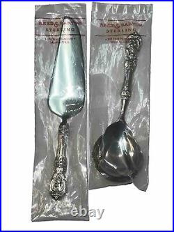 REED & BARTON FRANCIS I Sterling Handle SERVING SPOON & PIE SERVER New Sealed