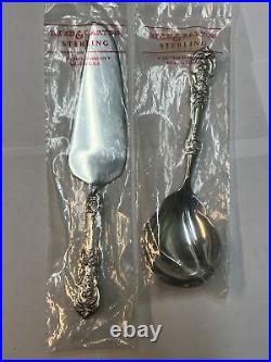 REED & BARTON FRANCIS I Sterling Handle SERVING SPOON & PIE SERVER New Sealed