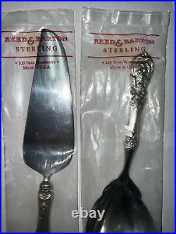 REED & BARTON FRANCIS I Sterling Handle SERVING SPOON & PIE SERVER New Sealed