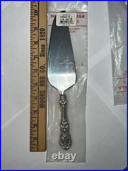 REED & BARTON FRANCIS I Sterling Handle SERVING SPOON & PIE SERVER New Sealed