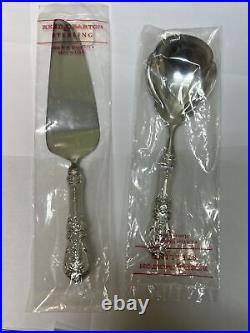 REED & BARTON FRANCIS I Sterling Handle SERVING SPOON & PIE SERVER New Sealed