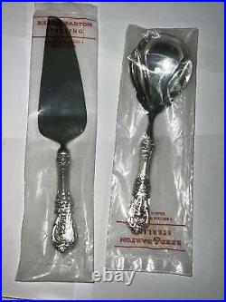 REED & BARTON FRANCIS I Sterling Handle SERVING SPOON & PIE SERVER New Sealed