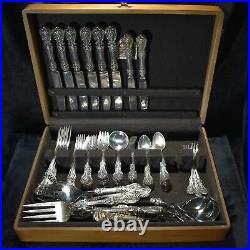 REED & BARTON FRANCIS THE 1ST 70pc. Sterling Silver Flatware Set