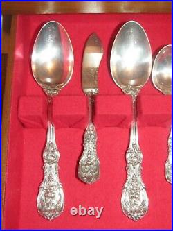 REED & BARTON Francis 1 Pattern STERLING SILVER Flatware Set 68pc Service for 12