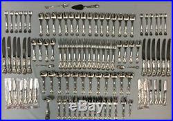 REED & BARTON Francis I 103pc Sterling Silver Flatware Set Service for 12 Extras