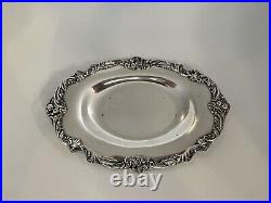 REED & BARTON King Francis Silver Plate Hotel Plate Sauce Gravy Boat &Underplate