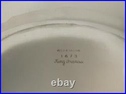 REED & BARTON King Francis Silver Plate Hotel Plate Sauce Gravy Boat &Underplate