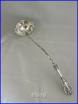 REED & BARTON King Francis Silverplated large 15 Hollow Handle Punch Ladle