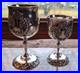 REED & BARTON King Francis Water & Wine Goblet Silver Plate 1659 & 1662 Set