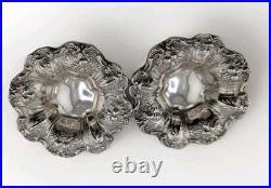 REED & BARTON STERLING Francis I Ornate Shallow Bowl Dish Set of 2 X569 X276