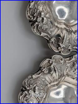 REED & BARTON STERLING Francis I Ornate Shallow Bowl Dish Set of 2 X569 X276