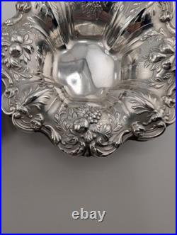 REED & BARTON STERLING Francis I Ornate Shallow Bowl Dish Set of 2 X569 X276