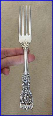 REED & BARTON STERLING SILVER FRANCIS I 7-1/4 DINNER FORK OLD MARK NO MONO Qty