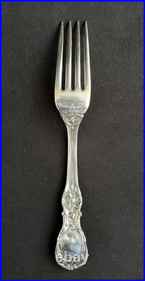 REED & BARTON STERLING SILVER FRANCIS I 7-1/4 DINNER FORK OLD MARK NO MONO Qty