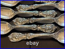 REED & BARTON STERLING TEASPOONS Set Of 8 FRANCIS 1ST PATTERN
