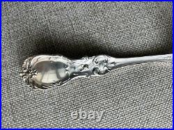REED & BARTON Sterling Silver Pierced 8 1/4 Serving Spoon FRANCIS I Old Mark