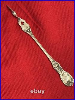 Rare Pierced Reed & Barton Francis I Sterling Butter Pick 6 ¼ Long Pat. Date