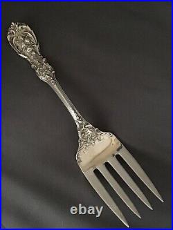 Rare Reed & Barton Francis I Sterling Old Marks Patent Dt 9 SOLID Serving Fork