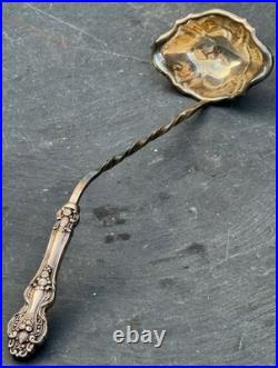 Rare Reed & Barton Gold and Silverplate Soup Punch Ladle 15 3/4 with Twist