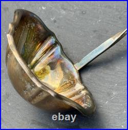 Rare Reed & Barton Gold and Silverplate Soup Punch Ladle 15 3/4 with Twist