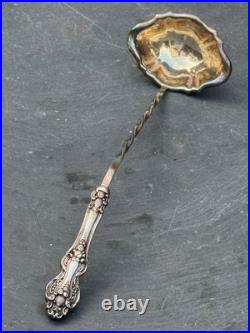 Rare Reed & Barton Gold and Silverplate Soup Punch Ladle 15 3/4 with Twist