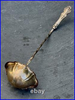 Rare Reed & Barton Gold and Silverplate Soup Punch Ladle 15 3/4 with Twist