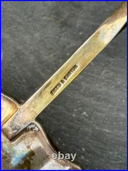 Rare Reed & Barton Gold and Silverplate Soup Punch Ladle 15 3/4 with Twist