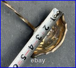 Rare Reed & Barton Gold and Silverplate Soup Punch Ladle 15 3/4 with Twist
