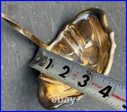 Rare Reed & Barton Gold and Silverplate Soup Punch Ladle 15 3/4 with Twist