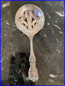 Rare Reed&barton Francis I Nut Server Om Pd Extra Pierce Sterling Silver Flatwar