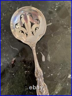 Rare Reed&barton Francis I Nut Server Om Pd Extra Pierce Sterling Silver Flatwar