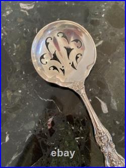 Rare Reed&barton Francis I Nut Server Om Pd Extra Pierce Sterling Silver Flatwar