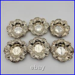 Rare Set of 6 Reed & Barton Francis I Sterling Silver Nut Dishes Model 345 180g