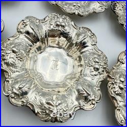 Rare Set of 6 Reed & Barton Francis I Sterling Silver Nut Dishes Model 345 180g